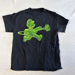 Nintendo Luigi Mansion T Shirt Medium Black Green Gooigi Graphic Short Sleeve